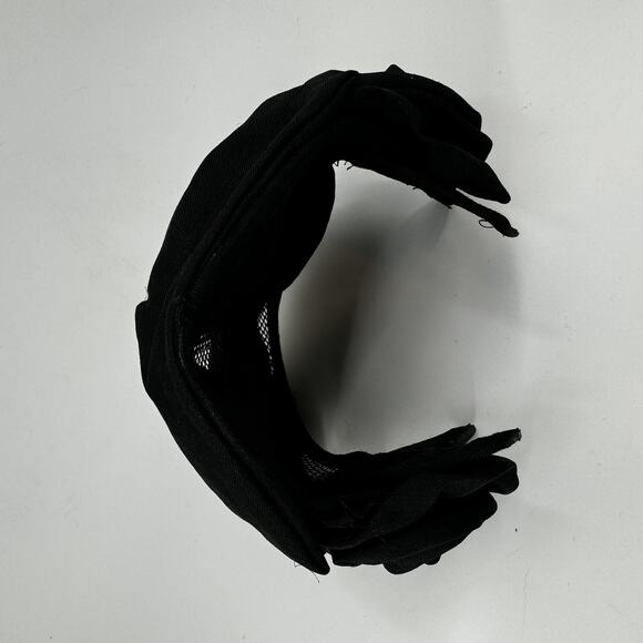 Black Fascinator Fabric Rosettes Over Mesh Form VTG Headwear main image 13